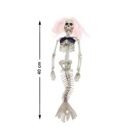 Colgante Esqueleto Sirena 40 cm Pelo Rosa Top Azul Decoración Halloween Terror Precio: 2.78999985. SKU: S1130892