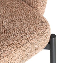 Silla Jaspeado Rosa Tejido-Metal Salón 56 X 57 X 84 cm