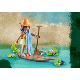 Playmobil 71143 Wiltopia Tour Remo Delfines de Río Set de Juego Flotante con 2 Tablas SUP, Caseta y Tarjeta Animal +4 Años
