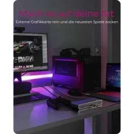 D Dockingstation Thunderbolt 4 Type-C 4xUSB-A/3xUSB-C/HDMI ICY BOX Black
