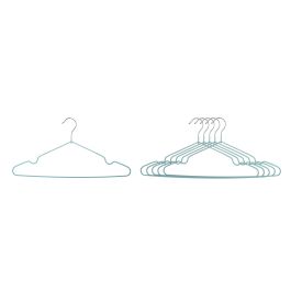 Set de 5 perchas de metal plastificado 40 cm - Confortime por Inde (18 Unidades)