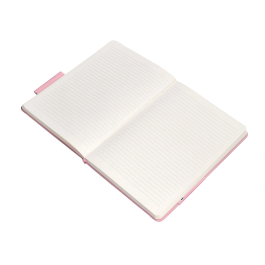 Antartik Cuaderno A5 Tapa Dura Hojas Rayas Rosa Pastel 100 Hojas 80gr FSC