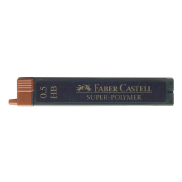 Faber Castell 9065 Minas de Grafito 0,5 mm HB Estuche de 12 Minas