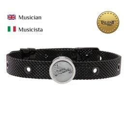Pulsera Unisex Musician Talent Jewels TJA-4-11-03-2-235 Negro