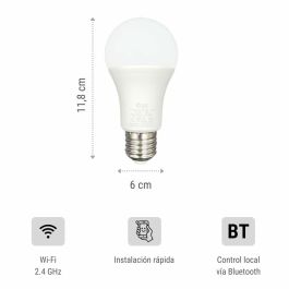 Bombilla conectada - KONYKS - Antalya Blanco E27 - LED Wifi + Bt - 780 Lúmenes - 9 W - Blanco orientable - Compatible con Alexa / Google Home