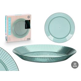 Plato Rayas Verde 23Cm Diam Leknes (24 Unidades) Precio: 30.50000052. SKU: B1B47P586Z
