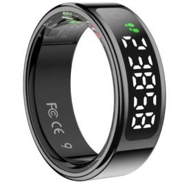 Anillo Inteligente Leotec Kör Mau Smart Ring Talla 8/ Ø18.3mm/ Notificaciones/ Frecuencia Cardíaca/ Negro Precio: 66.61776. SKU: B17HR4DDLD