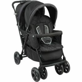 Bambisol BAM3159059050157 Cochecito Doble, Totalmente Equipado, con Protector de Lluvia y Plegado Fácil