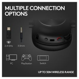Logitech PRO X 2 Lightspeed Auriculares Inalámbricos Gaming Negro