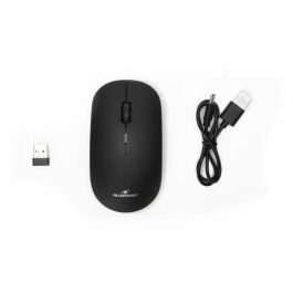 Bluestork Ratón Inalámbrico M-WL-OFF100-BLACK 2,4g + Bluetooth Recargable Compatible con Mac y Windows