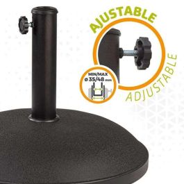 Base para Sombrilla Colorbaby 25 kg Con ruedas Negro Acero Cemento Base para Sombrilla Colorbaby 25 kg Con ruedas Negro Acero Cemento