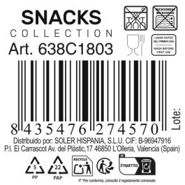 Bolsa Snacks Colores 12,5 x 5 cm - La Mediterranea (48 Unidades) Bolsa Snacks Colores 12,5 x 5 cm - La Mediterranea (48 Unidades)