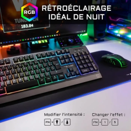 The G-Lab Combo Inalámbrico Teclado + Ratón para Juegos, Diseño Francés