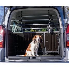 TRIXIE Divisor de coche - L 105-172 cm - H 46-60 cm - Plateado y negro - Para perro