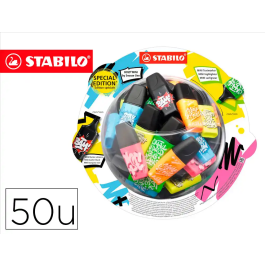 Stabilo Rotulador Boss Mini Fluorescente Snooze One Expositor Bombonera 50 Unidades Colores Surtidos Precio: 61.68999991. SKU: B1CJJW8VMP