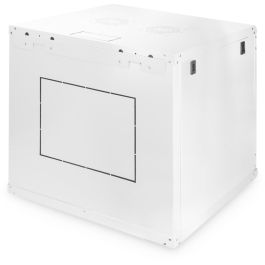 Digitus Carcasa de pared Dynamic Basic 9U 600x600mm gris con cerradura, 60kg, acero galvanizado, para rack 19"