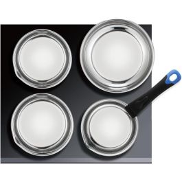 Arthur Martin ART3508510327404 Batería de Cocina 18 piezas de Acero Inoxidable 18/10, Mangos Extraíbles, para Todo Tipo de Fuegos, Incluida Inducción, Libre de PFOA/PFAS
