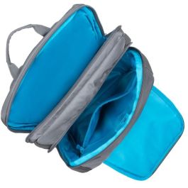 Rivacase Alpendorf 7569 Mochila urbana para portátil 17.3" gris de poliéster reciclado, resistente al agua