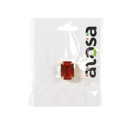 Anillo con Rubí Rojo en Montura Antigua para Halloween