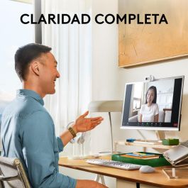 Logitech Webcam Brio 100 Blanco Full HD 1080p USB Plug and Play con Tapa de Privacidad Integrada