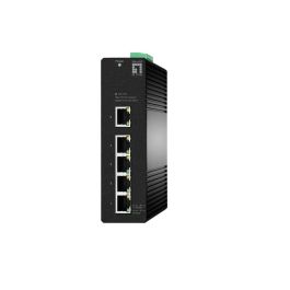 LevelOne IGS-2105 Switch Gestionado L2 Industrial 5 Puertos Gigabit Ethernet RJ45 IP30 -40°C a 75°C Negro