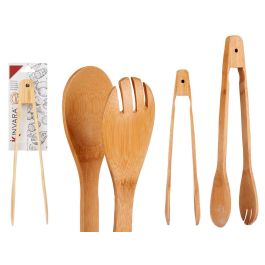 Pinza de bambú para cocina cuchara tenedor Kinvara 30x5x6 cm (24 Unidades) Precio: 31.50000018. SKU: B1GERGBMSF