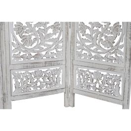 Biombo DKD Home Decor Blanco Madera de mango Madera MDF 150 x 2 x 180 cm