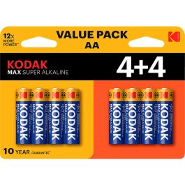 Kodak Pilas Alcalinas Max AA LR6 Blister 4+4 Precio: 6.50000021. SKU: B1B2BFXZ3A