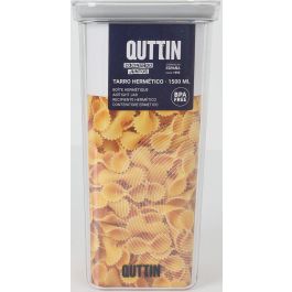 Quttin Tarro Hermetico PET 1500 ml 11.2 x 11.2 x 23 cm (12 Unidades)