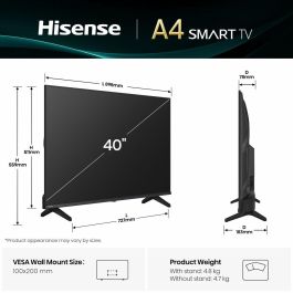 Hisense 40A4Q Smart TV 40" Full HD DLED Wifi Negro