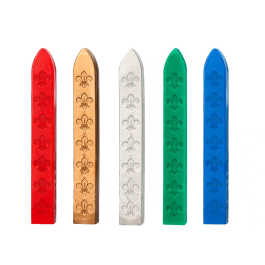 Liderpapel Lacre con Sello de Carta, Juego de 10 Barras de Colores Surtidos (Rojo, Azul, Verde, Plata, Dorado)