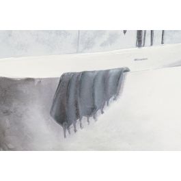 DKD Home Decor Cuadro Tradicional Azul Rosa Lienzo Ps Pintado a Mano 60 x 60 cm (8 Unidades)