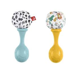 Fisher-Price Maracas Divertidas Estampados Llamativos para Estimular los Sentidos - Desde 1 Mes
