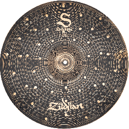 Zildjian Ride 20" S Dark Series - Plato de Batería Oscuro y Explosivo con Acabado Único y Martilleado Aleatorio