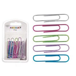 Set 30 Clips Metalizados Grandes Pincello 7.5x12.5x2 cm - Multicolor (24 Unidades) Precio: 14.49999991. SKU: B1F797Q28Y