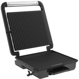 Tefal Tischgrill Inicio GC242D12, Grill de Mesa Negro y Acero Inoxidable, 740 cm², 2000W, Tapa con Bisagra