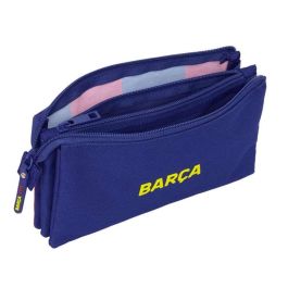 Safta Estuche Portatodo Escolar Triple Cremallera F.C. Barcelona 1ª Equipación 25-26 120x220x30 mm