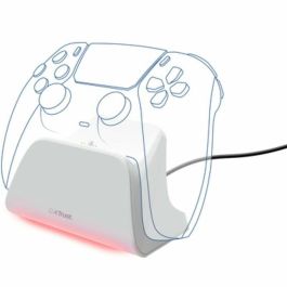 Trust Gaming GXT 255 Estación de Carga Rápida para Mandos PS5 DualSense Oficiales, con Indicador LED RGB, Base Antideslizante Blanco Trust Gaming GXT 255 Estación de Carga Rápida para Mandos PS5 DualSense Oficiales, con Indicador LED RGB, Base Antideslizante Blanco