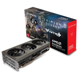 Sapphire Nitro+ AMD Radeon RX 9070 XT Crimson Desert Edition 16GB GDDR6 256-bit PCIe 5.0, 3 Ventiladores Tri-X, OC, RGB, FH/FL (330.8mm)