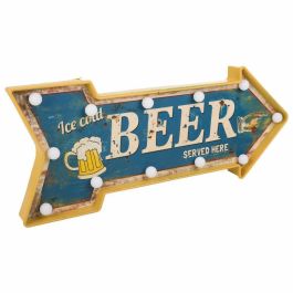 Placa de Pared Alexandra House Living Beer Azul Hierro 27 x 5 x 65 cm Iluminación Precio: 48.50000045. SKU: B1CFLTEN9P