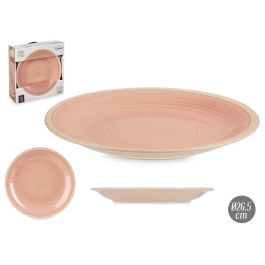 Plato Llano Grande Gres Rosa Borde 26,5Cm Vessia (24 Unidades)