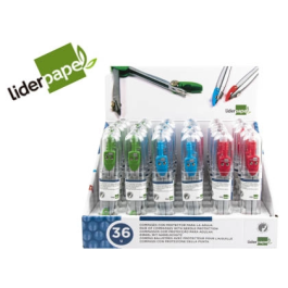 Liderpapel Compás Sencillo con Protector de Punta y Mina de 2 mm, Colores Surtidos en Estuche Transparente Precio: 59.69000059. SKU: B18LR6D25R