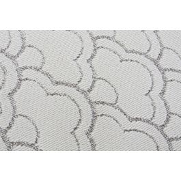 DKD Home Decor Alfombra Oriental Reveal Poliester Blanco Gris 180 x 120 cm
