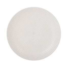 La Mediterranea Plato Llano Arosa Ivory - Plato de Porcelana Ø 27 cm, Acabado Ivory (12 Unidades)