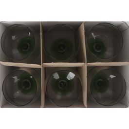 LAV Copa para Combinados de Cóctel 730 cc con pie verde, 9 cm diámetro boca, 10.5 cm diámetro base, 21 cm alto (24 Unidades)