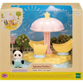 Sylvanian Families Carrusel Estrellado Niños - Accione el mango para girar y observar las estrellas escondidas bajo el techo, a partir de 3 años Precio: 32.49999984. SKU: B1DVVJN6Q6