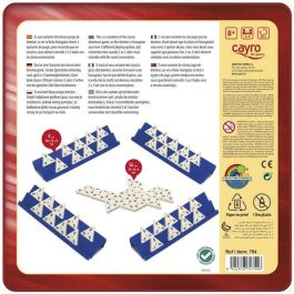 Cayro Juego Domino Triangular en Caja de Metal 27x27x5,7 cm Plástico