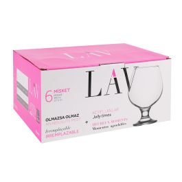 Lav Set 6 Copas Coñac 390Cc Misket (4 Cajas)