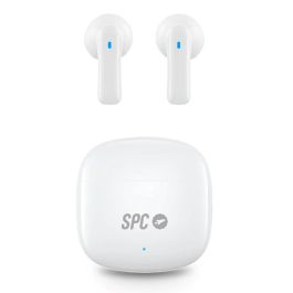 SPC Auriculares Bluetooth Zion 2 Play 4623B Blancos con Estuche de Carga Autonomía 7h