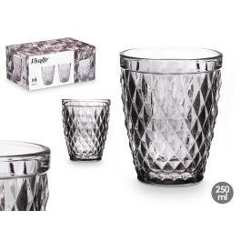 Vaso Diamante Gris 250 Ml Vivalto 8X10CM (24 Unidades) Precio: 26.8899994. SKU: B19WVDY2WF